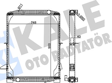 KALE OTO RADYATÖR 351385 - Radiators, Motora dzesēšanas sistēma ps1.lv