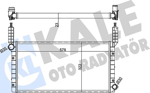 KALE OTO RADYATÖR 351225 - Radiators, Motora dzesēšanas sistēma ps1.lv