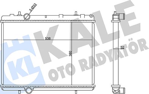 KALE OTO RADYATÖR 358990 - Radiators, Motora dzesēšanas sistēma ps1.lv