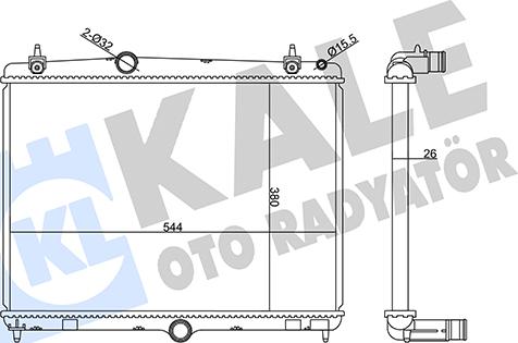 KALE OTO RADYATÖR 358960 - Radiators, Motora dzesēšanas sistēma ps1.lv