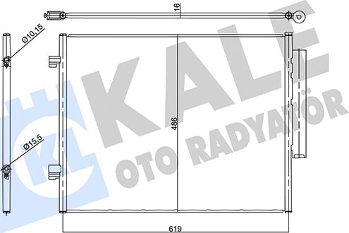 KALE OTO RADYATÖR 358905 - Kondensators, Gaisa kond. sistēma ps1.lv