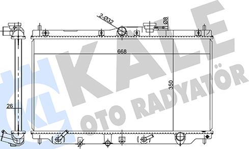 KALE OTO RADYATÖR 358550 - Radiators, Motora dzesēšanas sistēma ps1.lv