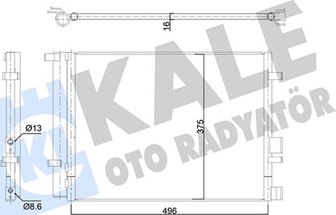 KALE OTO RADYATÖR 353185 - Kondensators, Gaisa kond. sistēma ps1.lv