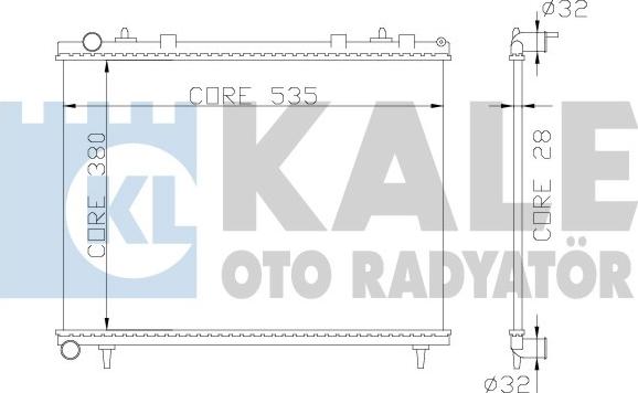 KALE OTO RADYATÖR 352400 - Radiators, Motora dzesēšanas sistēma ps1.lv