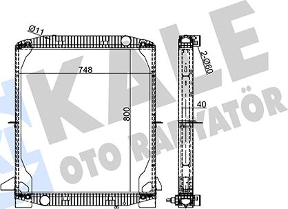 KALE OTO RADYATÖR 352820 - Radiators, Motora dzesēšanas sistēma ps1.lv