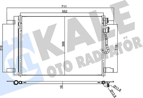 KALE OTO RADYATÖR 357965 - Kondensators, Gaisa kond. sistēma ps1.lv