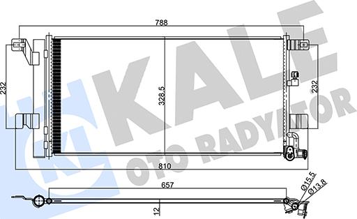 KALE OTO RADYATÖR 357860 - Kondensators, Gaisa kond. sistēma ps1.lv