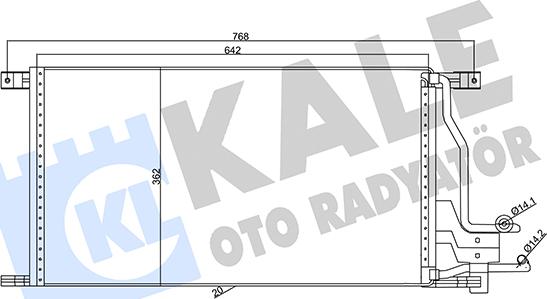 KALE OTO RADYATÖR 357390 - Kondensators, Gaisa kond. sistēma ps1.lv