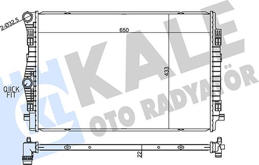 KALE OTO RADYATÖR 357270 - Radiators, Motora dzesēšanas sistēma ps1.lv