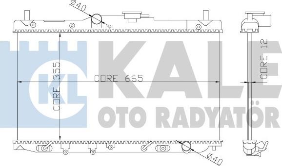 KALE OTO RADYATÖR 357700 - Radiators, Motora dzesēšanas sistēma ps1.lv