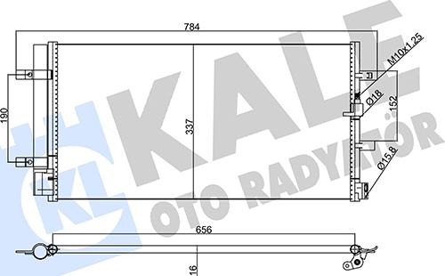 KALE OTO RADYATÖR 357770 - Kondensators, Gaisa kond. sistēma ps1.lv