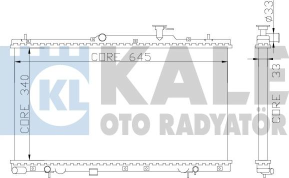 KALE OTO RADYATÖR 369000 - Radiators, Motora dzesēšanas sistēma ps1.lv