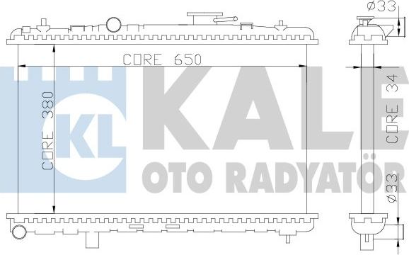 KALE OTO RADYATÖR 369200 - Radiators, Motora dzesēšanas sistēma ps1.lv