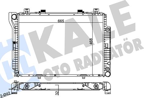 KALE OTO RADYATÖR 360200 - Radiators, Motora dzesēšanas sistēma ps1.lv