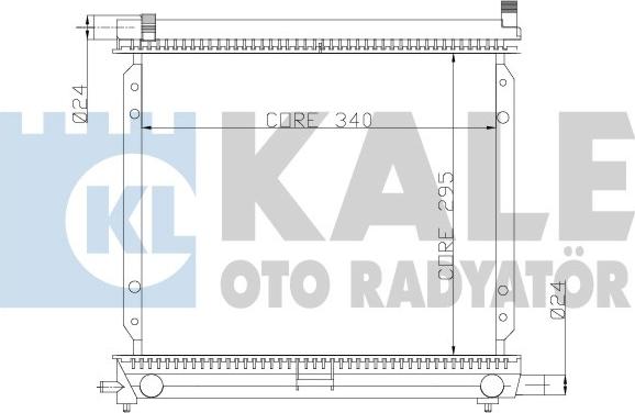 KALE OTO RADYATÖR 361300 - Radiators, Motora dzesēšanas sistēma ps1.lv