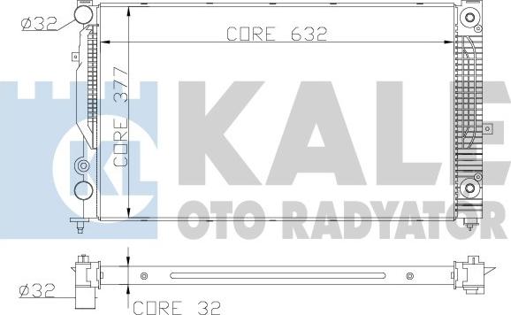 KALE OTO RADYATÖR 368000 - Radiators, Motora dzesēšanas sistēma ps1.lv