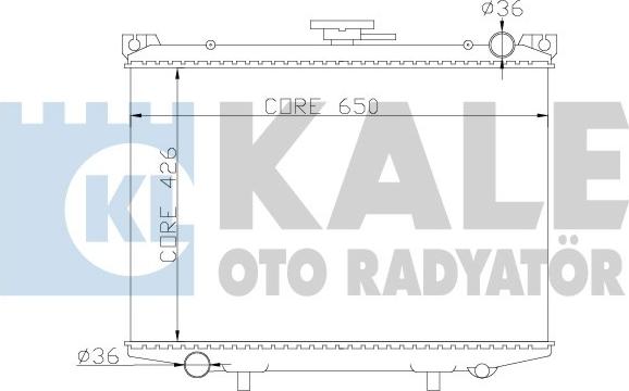 KALE OTO RADYATÖR 362800 - Radiators, Motora dzesēšanas sistēma ps1.lv