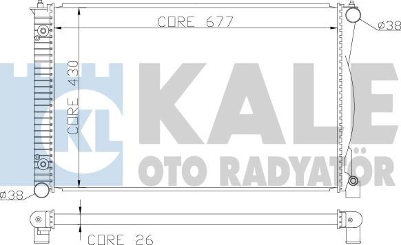 KALE OTO RADYATÖR 367500 - Radiators, Motora dzesēšanas sistēma ps1.lv