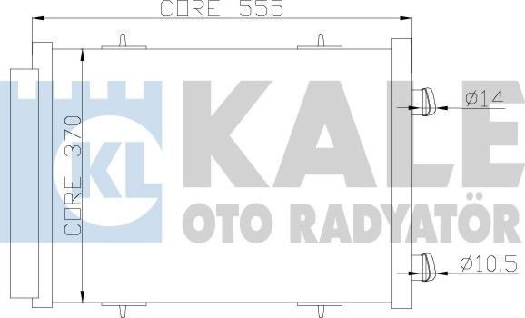 KALE OTO RADYATÖR 385400 - Kondensators, Gaisa kond. sistēma ps1.lv