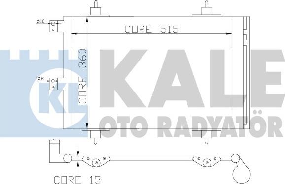 KALE OTO RADYATÖR 385600 - Kondensators, Gaisa kond. sistēma ps1.lv