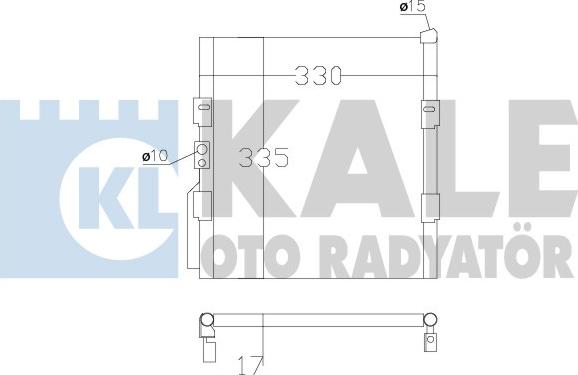 KALE OTO RADYATÖR 386800 - Kondensators, Gaisa kond. sistēma ps1.lv