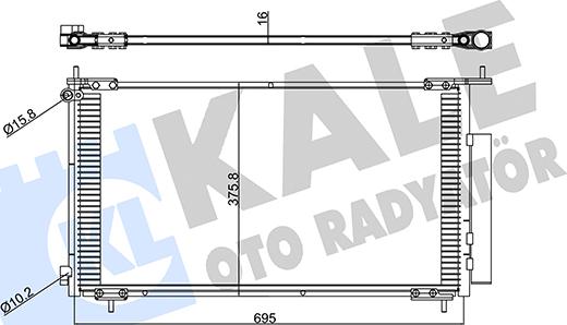 KALE OTO RADYATÖR 380400 - Kondensators, Gaisa kond. sistēma ps1.lv