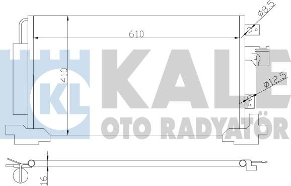 KALE OTO RADYATÖR 381700 - Kondensators, Gaisa kond. sistēma ps1.lv