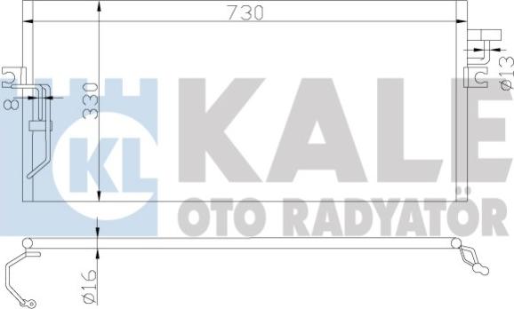 KALE OTO RADYATÖR 388500 - Kondensators, Gaisa kond. sistēma ps1.lv