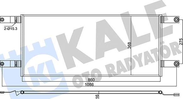 KALE OTO RADYATÖR 382550 - Kondensators, Gaisa kond. sistēma ps1.lv
