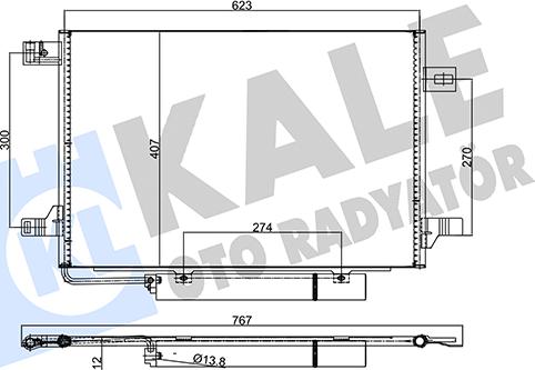 KALE OTO RADYATÖR 382515 - Kondensators, Gaisa kond. sistēma ps1.lv