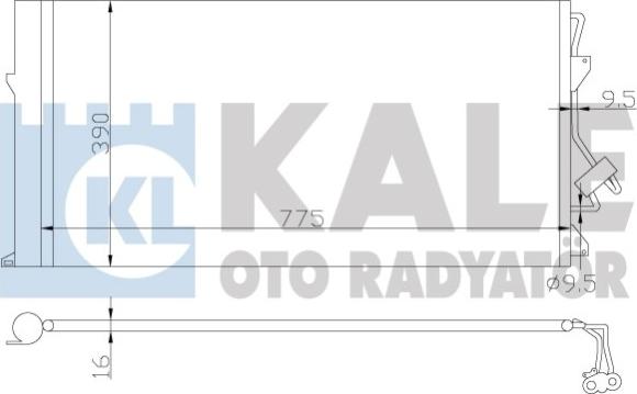 KALE OTO RADYATÖR 382100 - Kondensators, Gaisa kond. sistēma ps1.lv