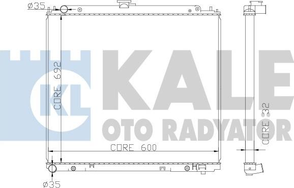 KALE OTO RADYATÖR 370600 - Radiators, Motora dzesēšanas sistēma ps1.lv