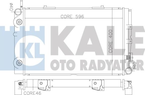 KALE OTO RADYATÖR 370200 - Radiators, Motora dzesēšanas sistēma ps1.lv