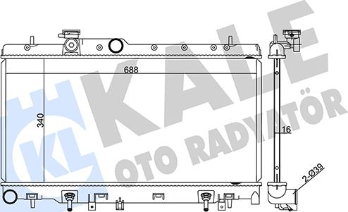 KALE OTO RADYATÖR 371500 - Radiators, Motora dzesēšanas sistēma ps1.lv