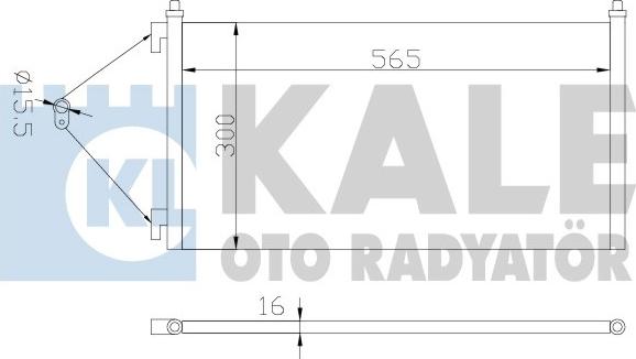 KALE OTO RADYATÖR 378200 - Kondensators, Gaisa kond. sistēma ps1.lv