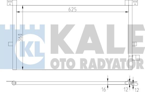 KALE OTO RADYATÖR 378700 - Kondensators, Gaisa kond. sistēma ps1.lv