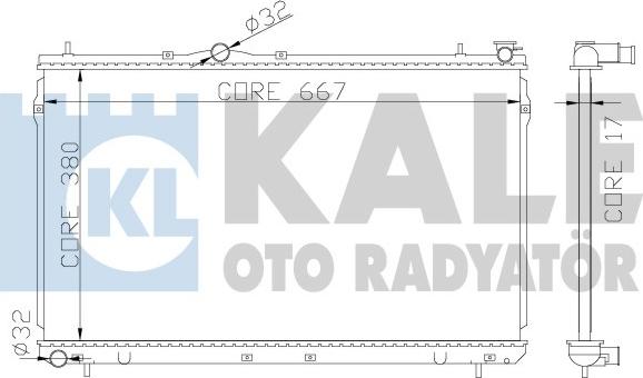 KALE OTO RADYATÖR 372400 - Radiators, Motora dzesēšanas sistēma ps1.lv