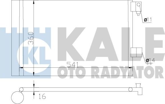 KALE OTO RADYATÖR 377500 - Kondensators, Gaisa kond. sistēma ps1.lv