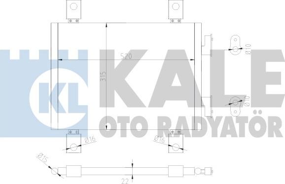 KALE OTO RADYATÖR 377600 - Kondensators, Gaisa kond. sistēma ps1.lv