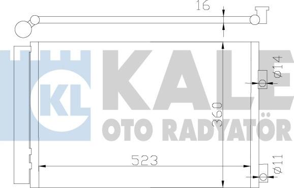 KALE OTO RADYATÖR 377200 - Kondensators, Gaisa kond. sistēma ps1.lv