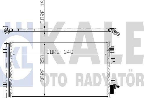 KALE OTO RADYATÖR 255000 - Kondensators, Gaisa kond. sistēma ps1.lv