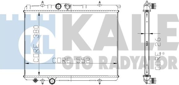 KALE OTO RADYATÖR 215999 - Radiators, Motora dzesēšanas sistēma ps1.lv