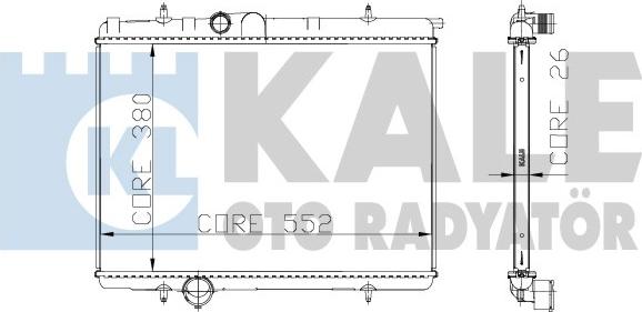 KALE OTO RADYATÖR 216299 - Radiators, Motora dzesēšanas sistēma ps1.lv