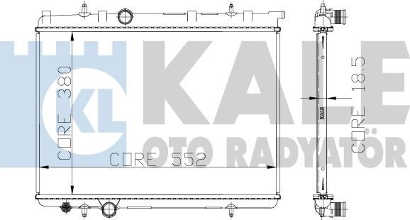 KALE OTO RADYATÖR 213099 - Radiators, Motora dzesēšanas sistēma ps1.lv