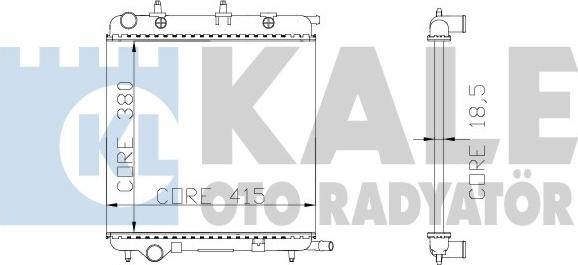 KALE OTO RADYATÖR 285300 - Radiators, Motora dzesēšanas sistēma ps1.lv