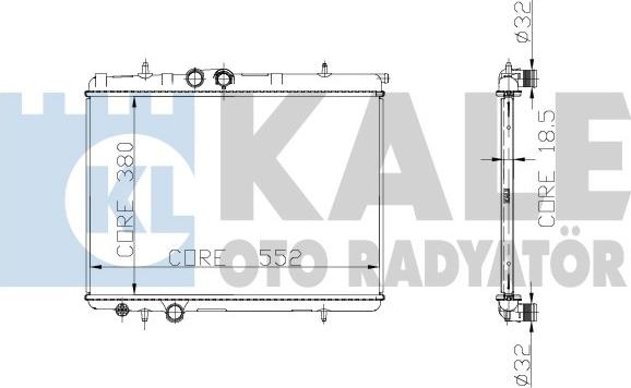 KALE OTO RADYATÖR 224700 - Radiators, Motora dzesēšanas sistēma ps1.lv