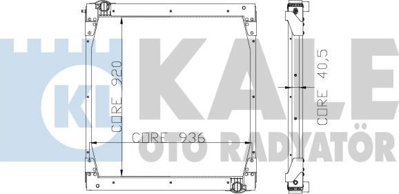 KALE OTO RADYATÖR 274100 - Radiators, Motora dzesēšanas sistēma ps1.lv