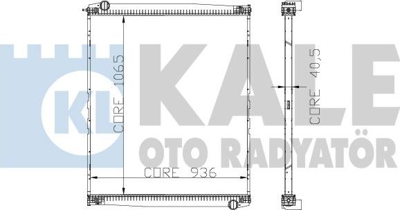 KALE OTO RADYATÖR 272300 - Radiators, Motora dzesēšanas sistēma ps1.lv