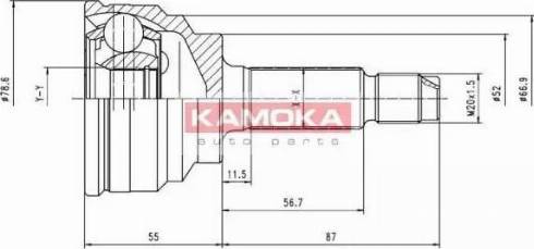 Kamoka 6070 - Šarnīru komplekts, Piedziņas vārpsta ps1.lv