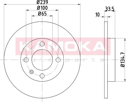 Kamoka 103156 - Bremžu diski ps1.lv